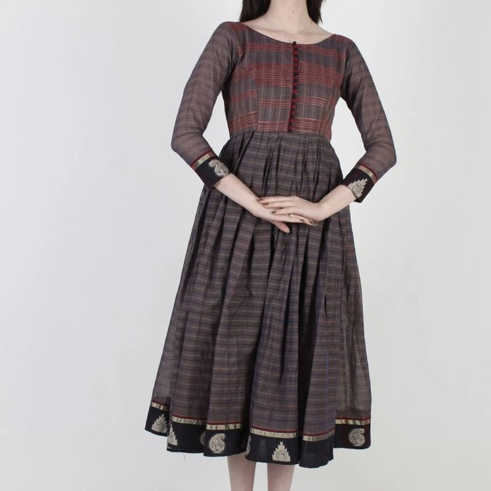 Vintage Indian Fit and Flare Dress